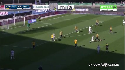 Hellas Verona 0-1 AC Milan - Half Time Highlights Serie A 25-04-2016