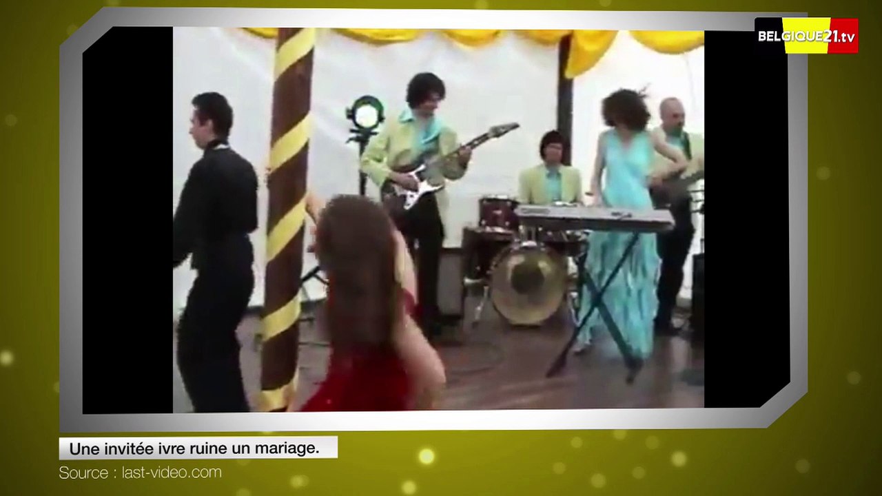 Une femme ivre ruine un mariage