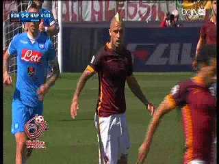 ملخص لمسات محمد صلاح امام نابولي اليوم 25-4-2016