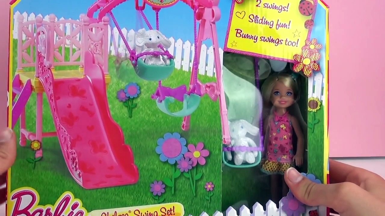 Jeu Balançoire Barbie Chelsea – Se balancer avec Chelsea et le lièvre en peluche