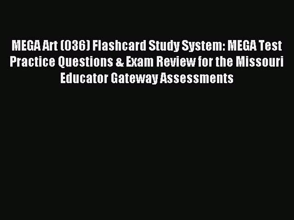 Read MEGA Art (036) Flashcard Study System: MEG...