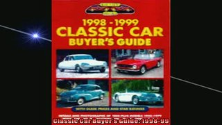 FREE DOWNLOAD  Classic Car Buyers Guide 199899  BOOK ONLINE
