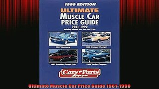 READ book  Ultimate Muscle Car Price Guide 19611990  FREE BOOOK ONLINE