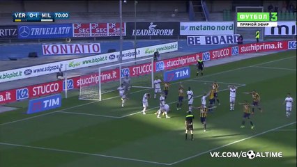 Giampaolo Pazzini Goal - Verona 1-1 AC Milan - 25-04-2016
