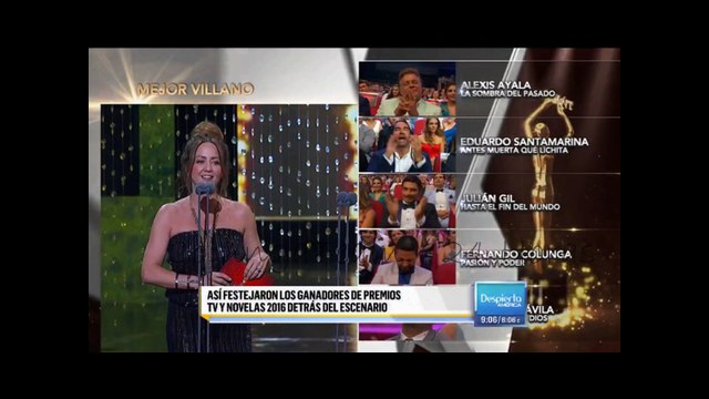 Fernando Colunga detrás cámaras Premios TVyNovelas DA