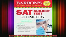 DOWNLOAD FREE Ebooks  Barrons SAT Subject Test Chemistry 12th Edition Full Free