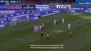 2-1 Luca Siligardi Goal - Hellas Verona 2-1 AC Milan 25.04.2016 Serie A HD