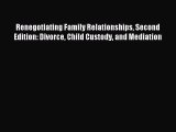 Download Renegotiating Family Relationships Second Edition: Divorce Child Custody and Mediation