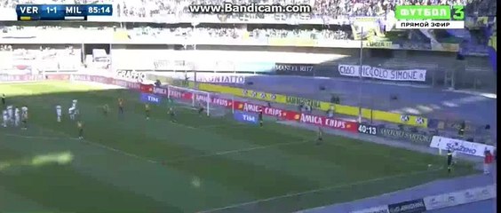 Siligardi GOAAAL - Verona 2-1 AC Milan 25-04-2016