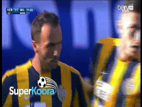 اهداف مباراة ( هيلاس فيرونا 2-1 ميلان ) الدوري الايطالي