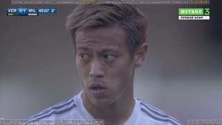 本田圭佑タッチ集 ヴェローナ戦 Keisuke Honda vs Verona 25.04.2016