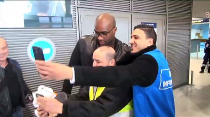 Le champion d'Europe Teddy Riner de retour en France