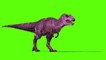 JURASSIC PARK T Rex roars and bites animation Royalty Free Green Screen Footage CG Dinosaur 3DS MAX