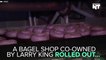 Larry King's Bagel Shop Made 'Purple Rain' Bagels In Honor Of Prince
