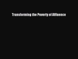 Ebook Transforming the Poverty of Affluence Read Full Ebook