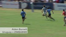 Zimbabwe score one of the tries of Round 2 | U20 Trophy