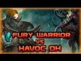Evylyn - WoW Legion Alpha duels Fury Warrior vs Havoc Demon Hunter ft. Banana Raccoon - 110 pvp