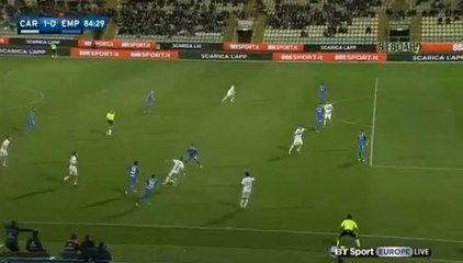 Lasagna GOAL (1:0) - Carpi vs Empoli 25/04/2016