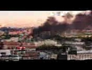 Marseille : un incendie  provoque un gros panache de fumée