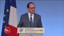 François Hollande à la conférence environnementale 2016 - Le Petit Journal du 25/04  - CANAL+