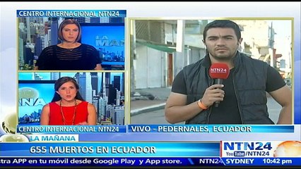 NTN24 continúa en Ecuador: siguen llegando las ayudas a Manta en medio del caos tras terremoto