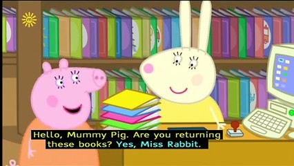 Peppa Pig (Series 3) - The Library (with subtitles)