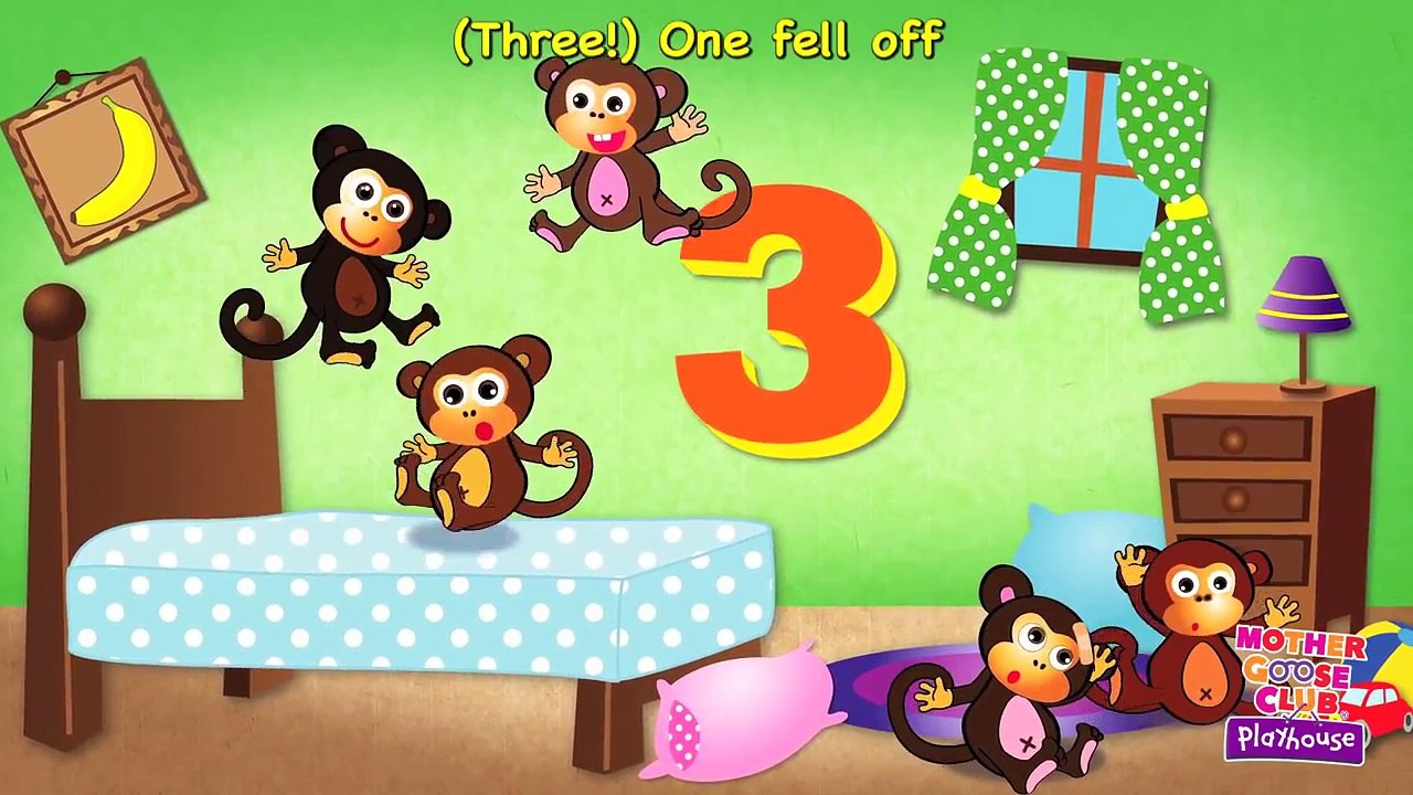 Five Little Monkeys Jumping on the Bed Mother Goose Club Nursery Rhymes