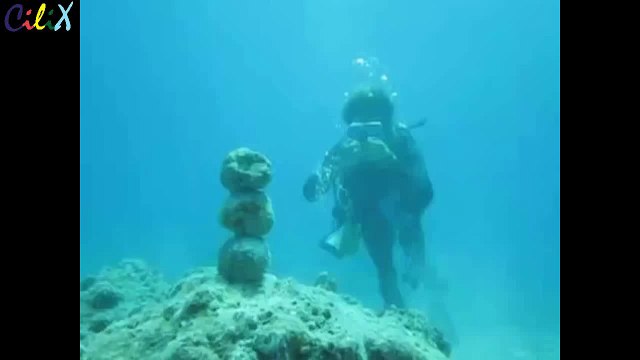 Мини трюк под водой или чем занимаются водолазы