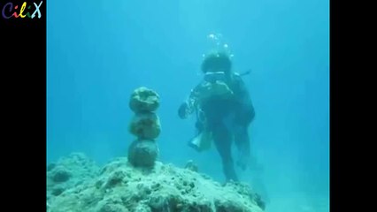 Мини трюк под водой или чем занимаются водолазы