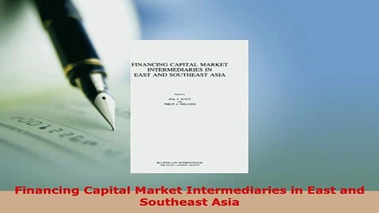 Download  Financing Capital Market Intermediaries in East and Southeast Asia  EBook