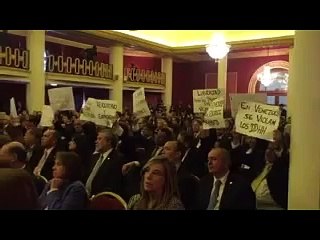 Diputados venezolanos protestaron  en Parlasur