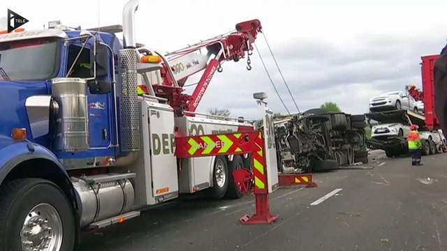Accident grave sur l'A13 : deux blessés en urgence absolue