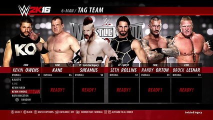I DON'T WANNA LOSE!!! - WWE 2K16 - 6-Man Tag Team Match [Father