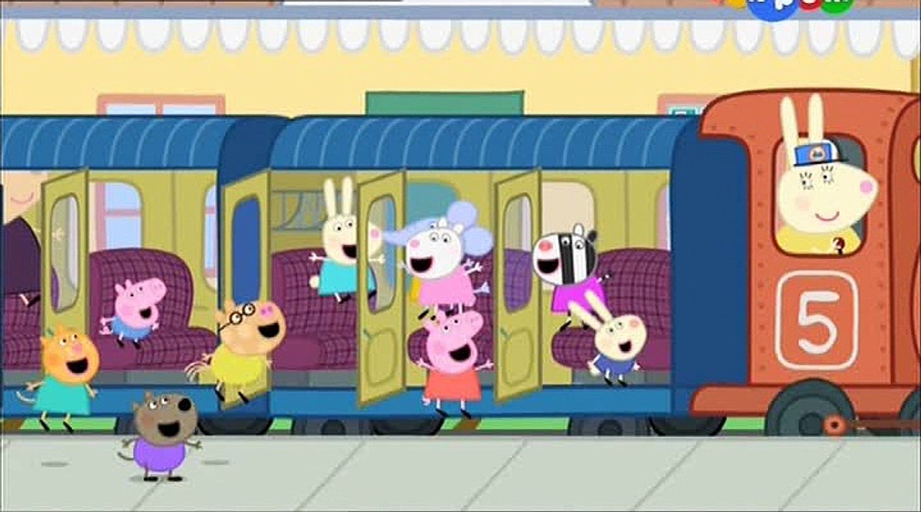 Свинка Пеппа- Поездка на поезде- The Train Ride -Все серии подряд Свинка Пеппа