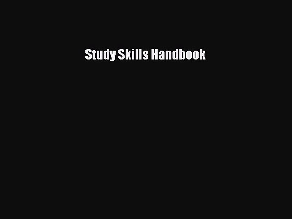Download Study Skills Handbook PDF Free