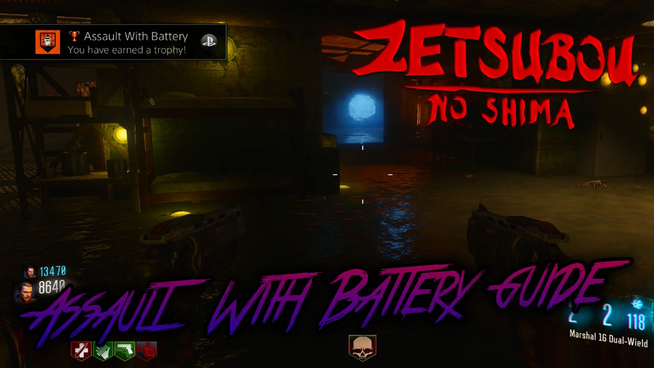 ZETSUBOU NO SHIMA - ASSAULT WITH BATTERY ACHIEVEMENT / TROPHY GUIDE (Black Ops 3 Zombies)