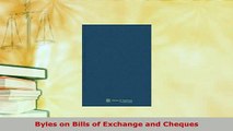 Download  Byles on Bills of Exchange and Cheques Free Books
