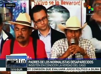 México: padres de los 43 exigen investigación transparente del caso