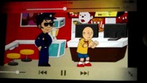 My react - Caillou misbehaves at mc donalds-arrested