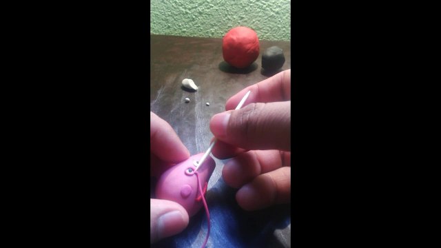 Como hacer a peppa pig de plastilina / How to make a plasticine (clay) peppa pig