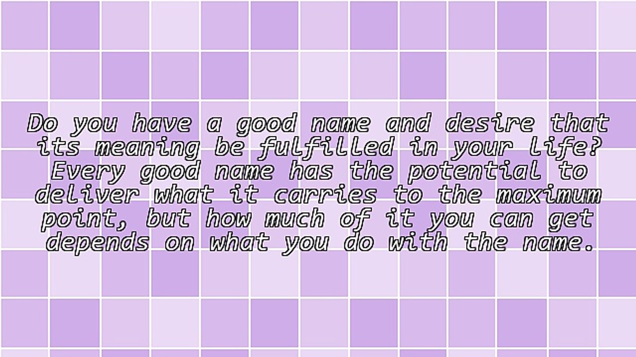 How To Maximize The Blessings Of A Name