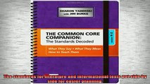 READ FREE FULL EBOOK DOWNLOAD  The Common Core Companion The Standards Decoded Grades K2 What They Say What They Mean Full EBook