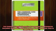 READ book  The Common Core Mathematics Companion The Standards Decoded Grades K2 What They Say Full EBook