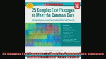 DOWNLOAD FREE Ebooks  25 Complex Text Passages to Meet the Common Core Literature and Informational Texts Full Free