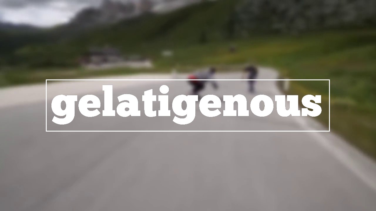 How to spell gelatigenous