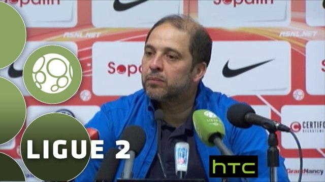 Conférence de presse AS Nancy Lorraine - FC Sochaux-Montbéliard (1-0) : Pablo CORREA (ASNL) - Albert CARTIER (FCSM) - 2015/2016