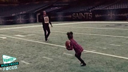 Blue Ivy and Jay Z Play on Super Bowl Field in Adorable Video