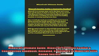 READ book  Minecraft Ultimate Guide Minecraft EssentialCombat  Construction Handbook Revealed 47 Full Free