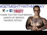 Alex Minsky on his gratitude for service members & his favorite tattoo | Get Mighty With Minsky