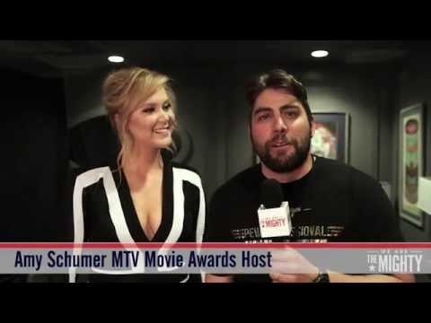 Backstage with Amy Schumer at the MTV Movie Awards 2015